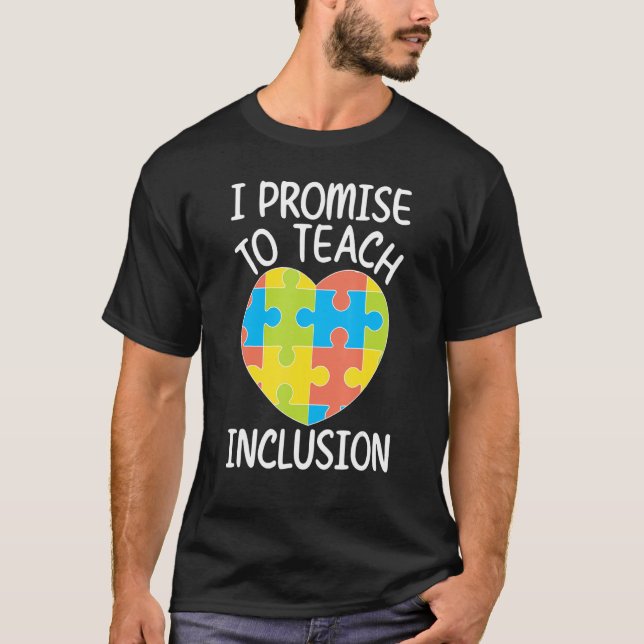 Camiseta Teach Inclusion SPED Teacher Special Education Tea (Frente)