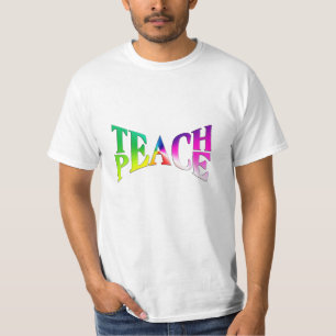 Camiseta TEACH PEACE Rainbow Graphic