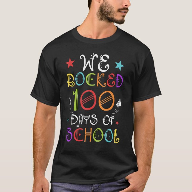 Camiseta Teacher 100th Day Student Kids Happy 100 Days Of S (Frente)