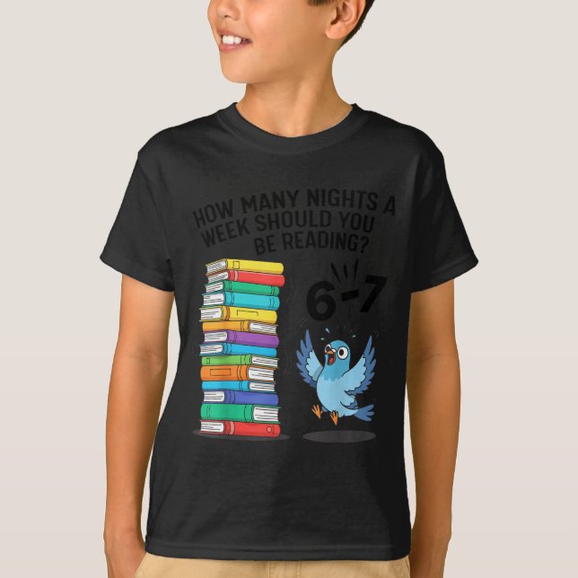 Camiseta Teacher 67 How Many Nights A Week Should You Be Re (Frente)