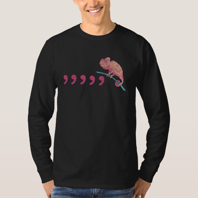 Camiseta Teacher Comma Chameleon  80 s (Frente)