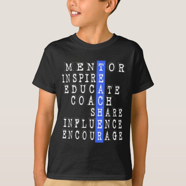 Camiseta Teacher Funny Mentor Coach Gift For School Staff  (Frente)