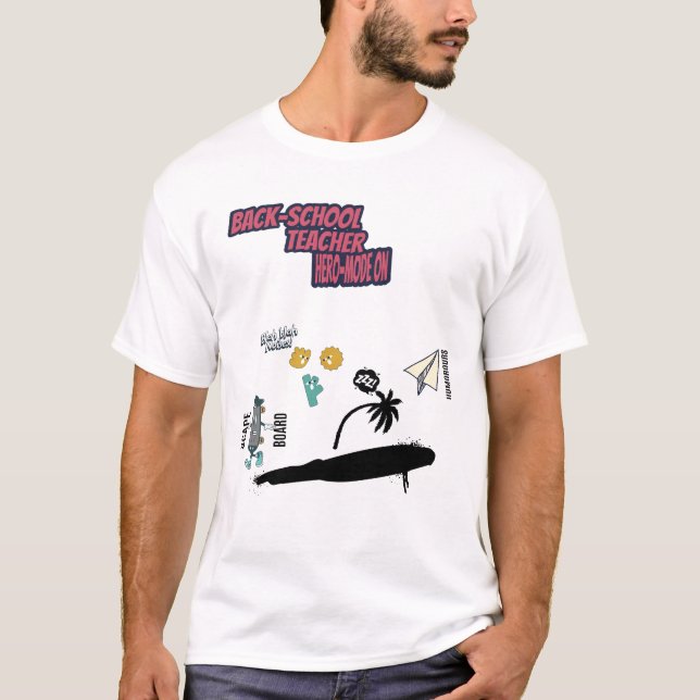Camiseta Teacher hero mofe on  (Frente)