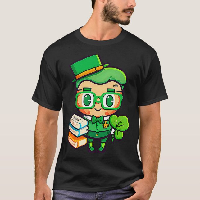 Camiseta Teacher Leprechaun St Patricks Day Teacher T Shirt (Frente)