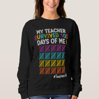 Camiseta Teacher Life My Teacher Survived 100 Days Of Me
