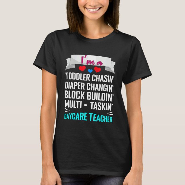 Camiseta Teacher Life School Teacher Instructor Daycare (Frente)