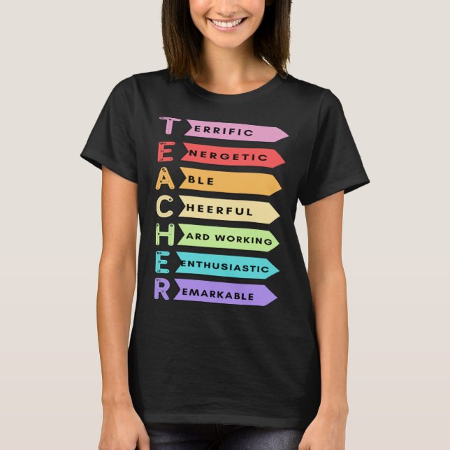 CAMISETA TEACHER  MEANING OF TEACHER (Frente)