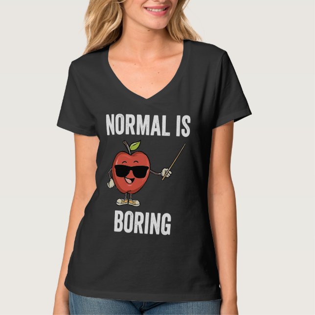 Camiseta Teacher Normal Is Boring Cool Teaching (Frente)