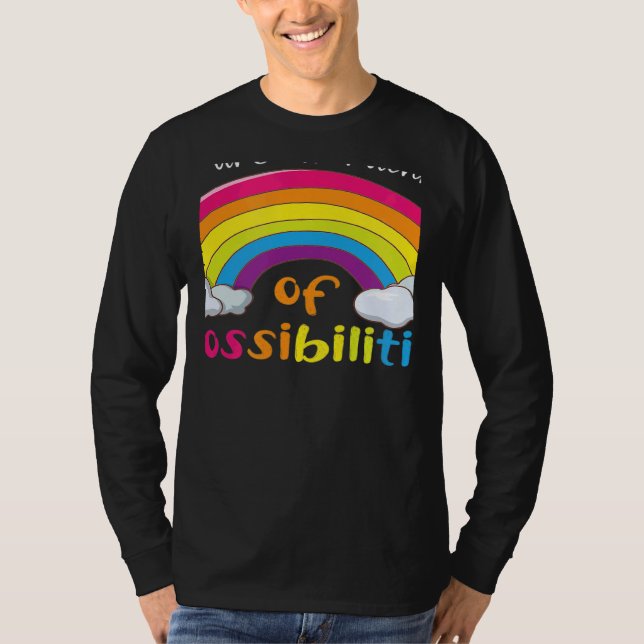 Camiseta Teacher You are a rainbow of possibilities 1 (Frente)