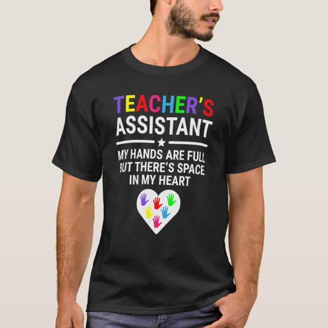 Camiseta Teacher's Assistant Heart Cute Teacher Assistant (Frente)