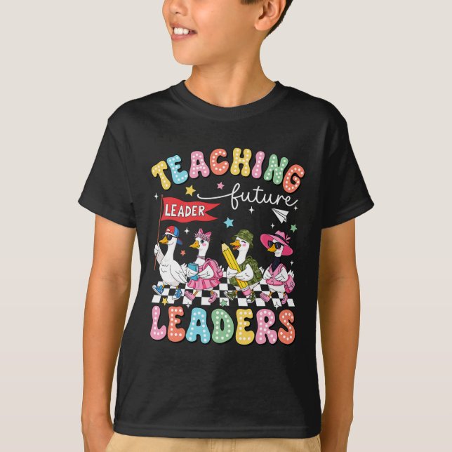 Camiseta Teaching Future Leaders Silly Goose Teacher Back T (Frente)
