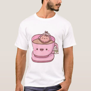 Camiseta Teacup e Saco de Chá Cortado