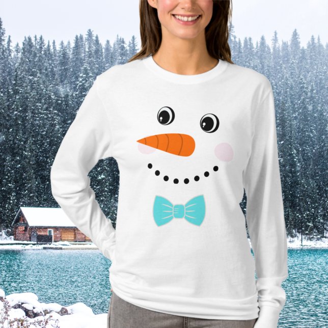 Camiseta Teal Blue Bowtie personalizado (Criador carregado)