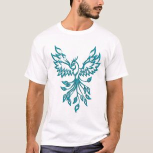 Camiseta Teal Blue Phoenix nasce