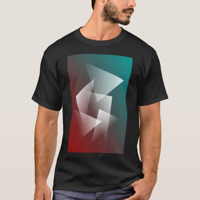 Camiseta teal burgundy branco (Frente)