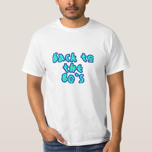 Camiseta Teal De Volta Ao anos 80 (Frente)