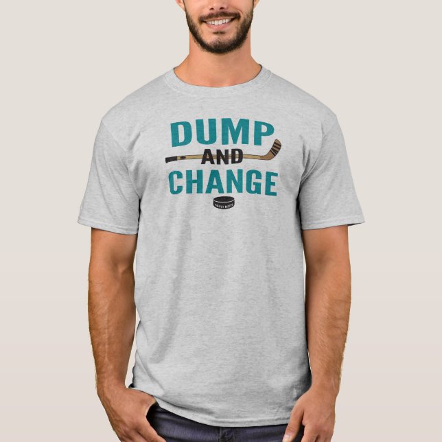Camiseta Teal Dump e Change Hockey (Frente)
