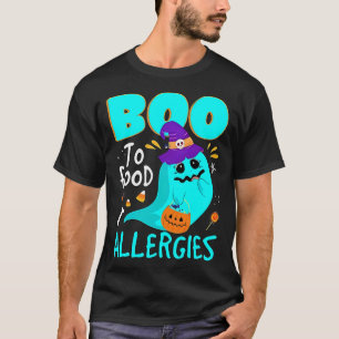 Camiseta Teal Pumpkin Halloween Boo Para Alergias À Comida