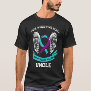 Camiseta Teal Purple Sensibilização Tio Suicídios As Vossas