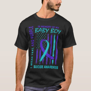 Camiseta Teal Purple Spree de Sensibilização para o Suicídi