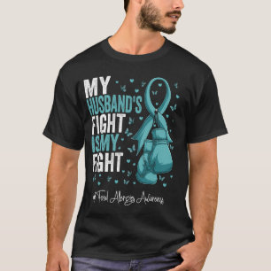 Camiseta Teal Ribbon Comida Alergia Alergia à Consciência