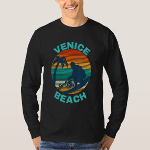 Camiseta Teal Venice Beach Los Angeles Ca Surfing