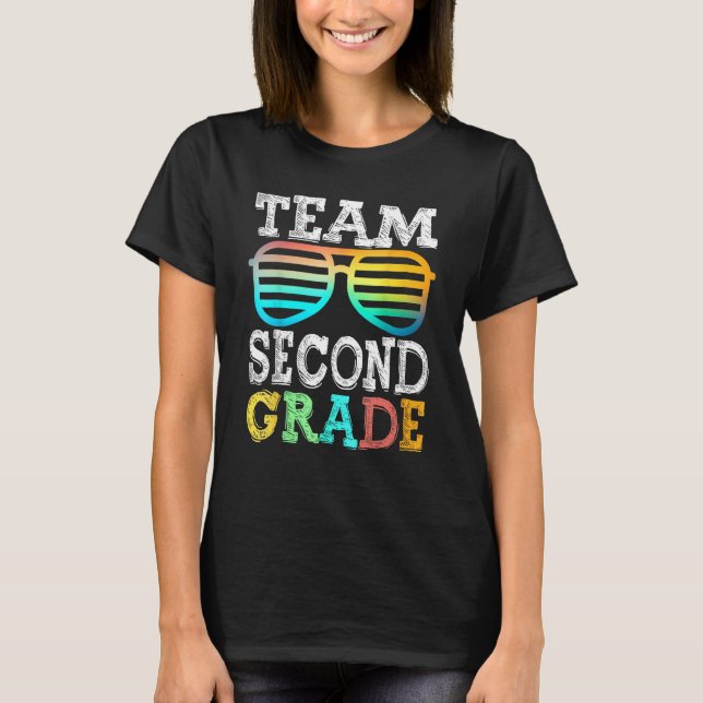 Camiseta Team 2nd Grade Squad Second Teacher Student Back T (Frente)