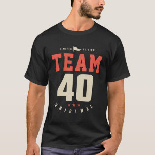 Camiseta Team 40 Original - aniversário de 40 anos de Ediçã