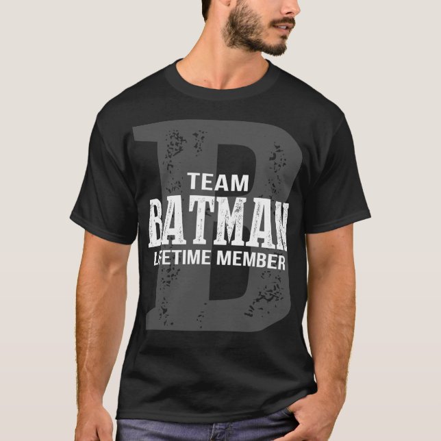 Camiseta Team BATMAN Lifetime Member (Frente)