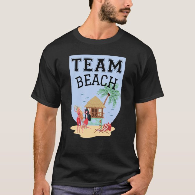 Camiseta Team Beach Women Palm Tree Hut (Frente)