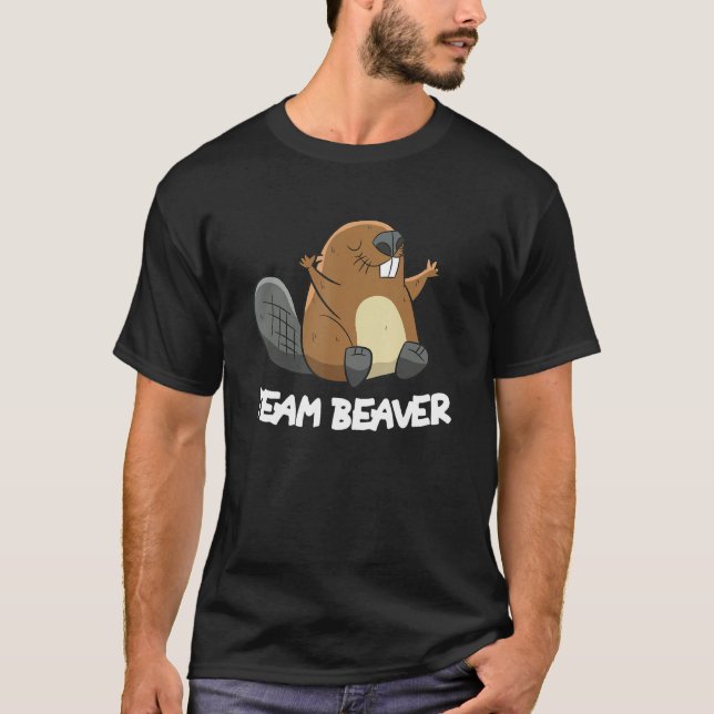 Camiseta Team Beaver Funny Beaver (Frente)