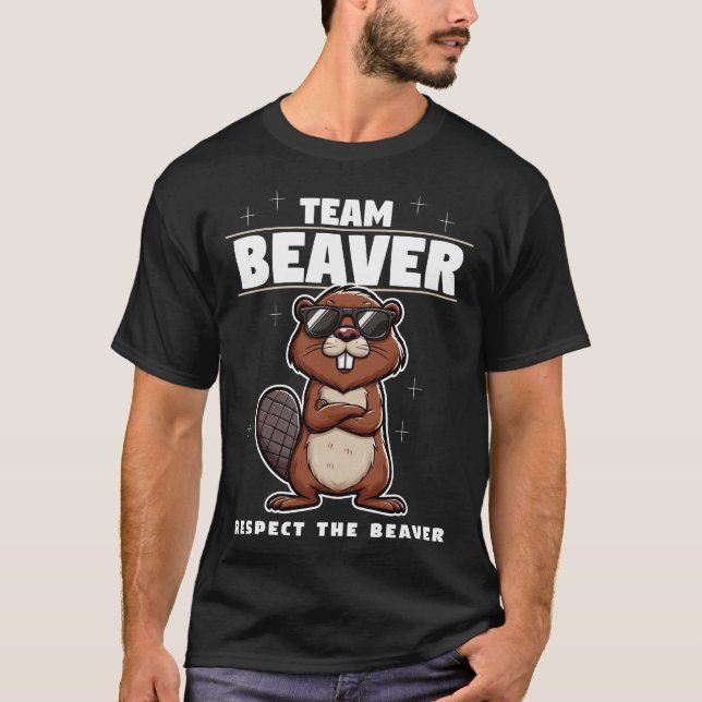 Camiseta Team Beaver Respeita O Beaver (Frente)