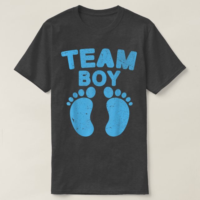 Camiseta Team Boy Future Pents Anúncio do bebê Gênero R (Frente do Design)