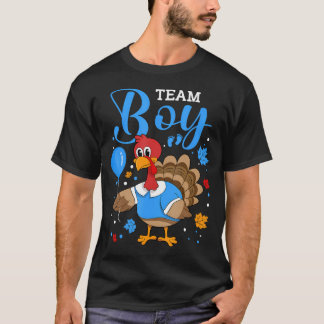 Camiseta Team Boy Gender Reveal Baby Announunciing Thanksga