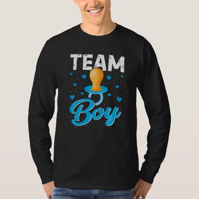 Camiseta Team Boy Gender Reveal Party  Gender Reveal Baby S (Frente)