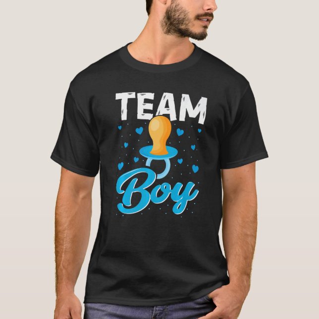 Camiseta Team Boy Gender Reveal Party  Gender Reveal Baby S (Frente)
