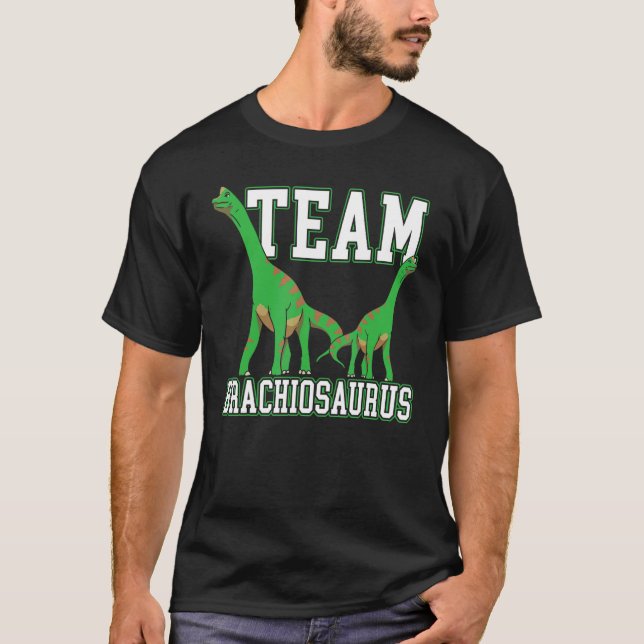 Camiseta Team Brachiousaurus Dinosaur Future Paleontologist (Frente)