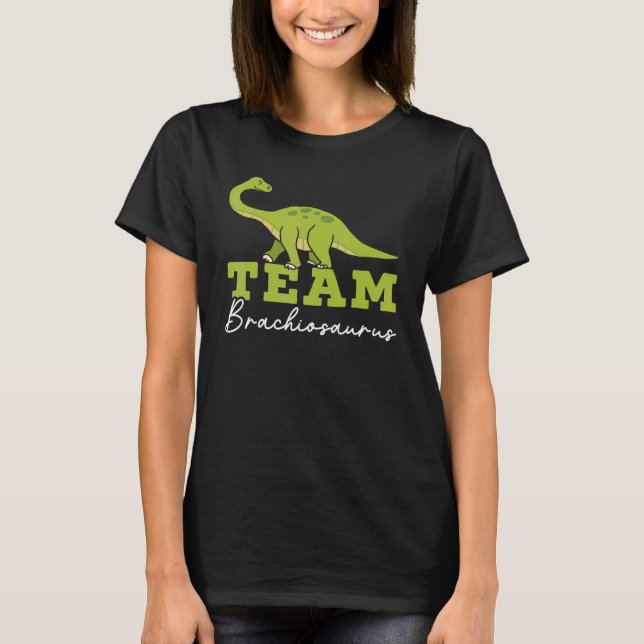Camiseta Team Brachiousaurus Dinosaur Future Paleontologist (Frente)