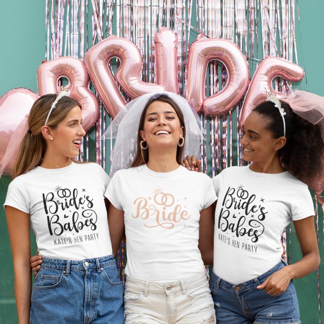 Camiseta Team Bride Bachelorette Party (Criador carregado)