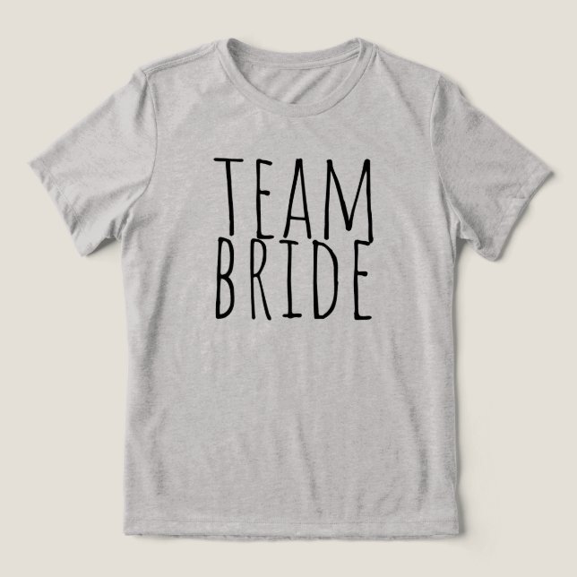 Camiseta Team Bride Bridal Party Wedding (Design frontal)