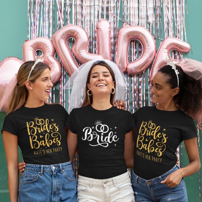 Camiseta Team Bride ,Fun Bachelorette Party (Criador carregado)