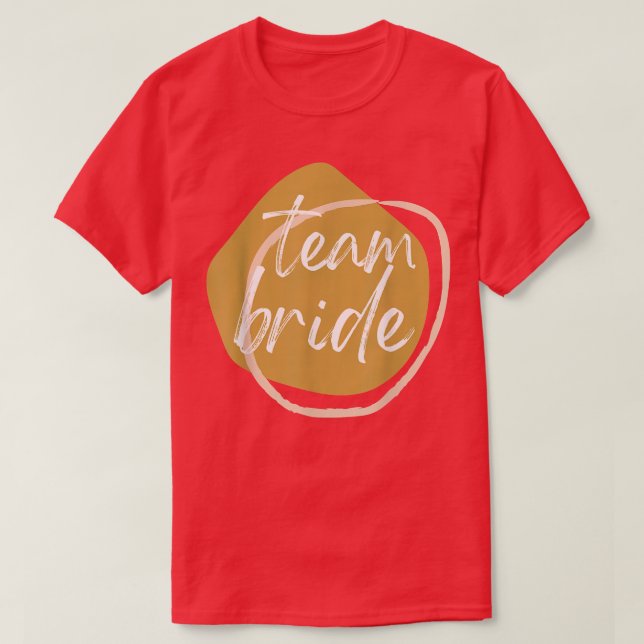 Camiseta TEAM BRIDE Matching BRIDE  for wedding party  (Frente do Design)