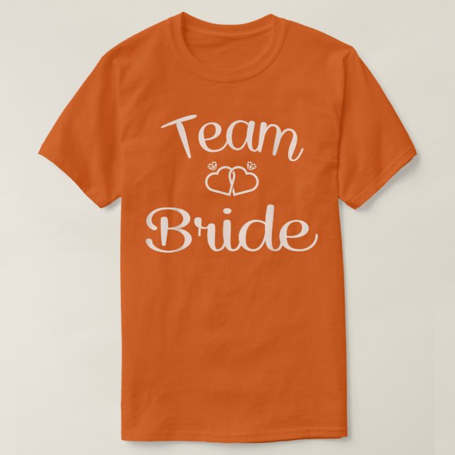 Camiseta Team Bride Wedding & Bachelorette Party  (Frente do Design)