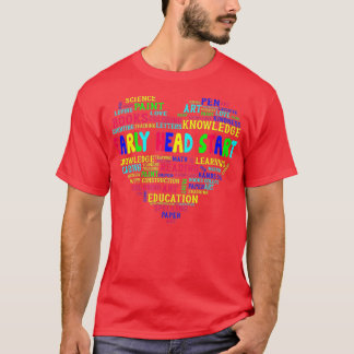 Camiseta Team Early Head Start Heart Back To School Funny T