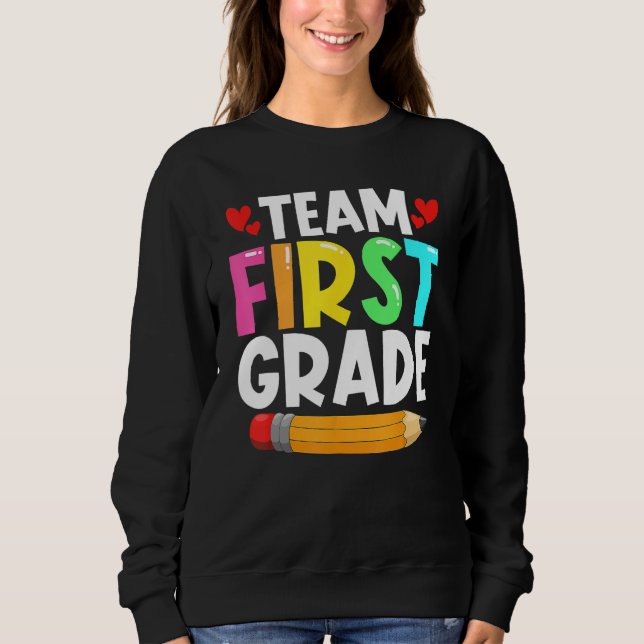 Camiseta Team First Grade Back To School 1st Grade Teachers (Frente)