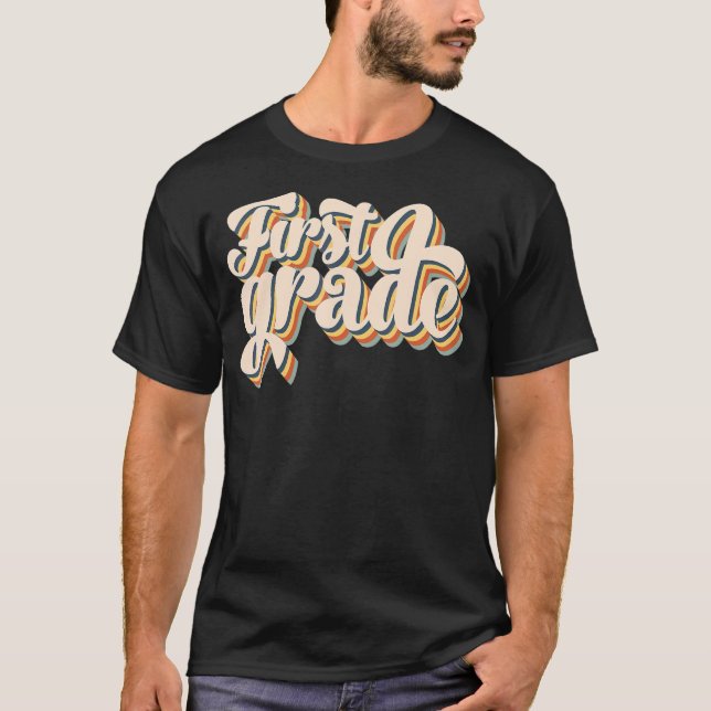 Camiseta Team First Grade Hello 1rua Garotos De Volta A Sch (Frente)