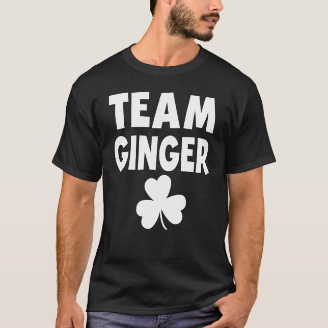 Camiseta Team Ginger Humor Bebendo irlandês F (Frente)