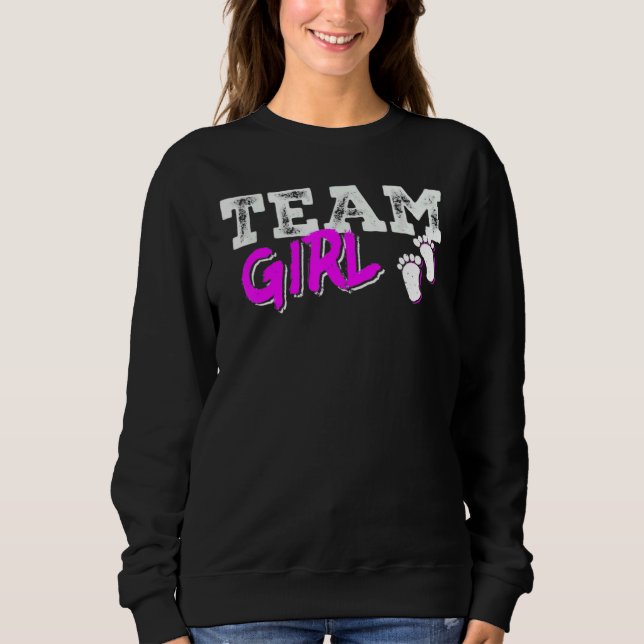 Camiseta Team Girl Gender Reveal Party Team Pink Baby Annou (Frente)