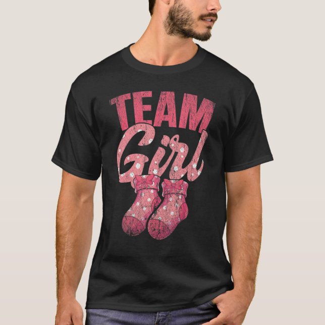 Camiseta Team Girl Gender Reveal Party Team Pink Baby Annou (Frente)