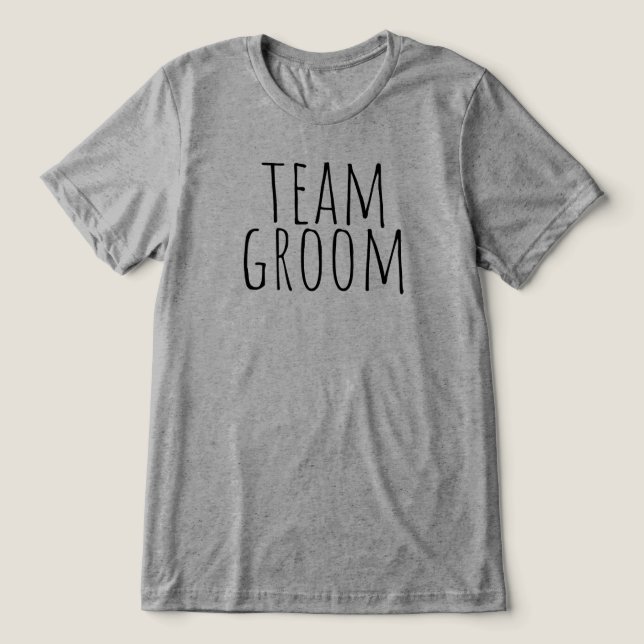 Camiseta Team Groom Bridal Party Wedding (Design frontal)